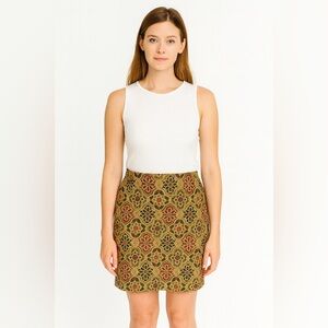 Vtg Y2K bright floral skirt